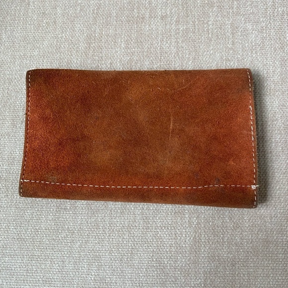 Vintage Brown Nubuck Suede Wallet Made in Brasil - Picture 2 of 6